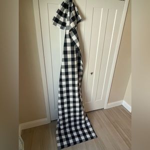 One pair of Buffalo Check curtains